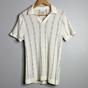 Hollister knit sweater polo shirt sleeve collar shirt M